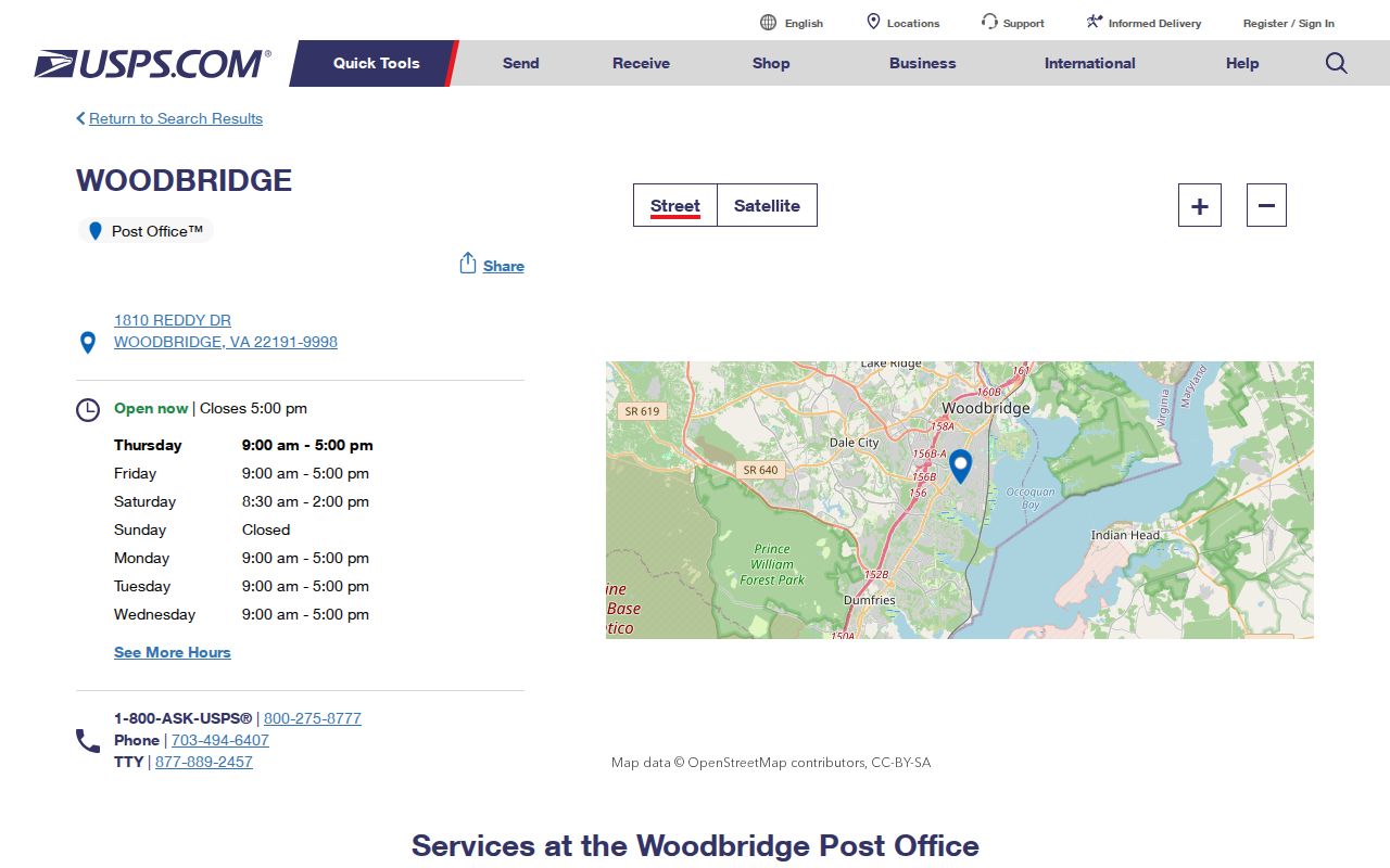Woodbridge ZIP lookup Woodbridge Post Office listing